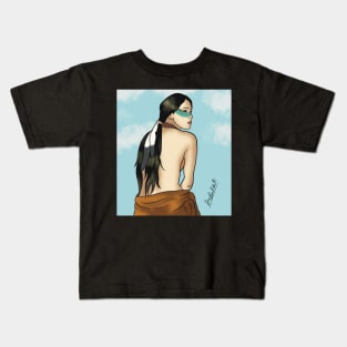 Native American Solitude Kids T-Shirt